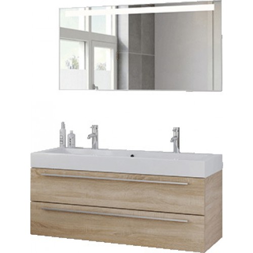 Zero dubbel badkamermeubel 120x45 bardolino 225013K Zero dubbel badkamermeubel 120x45 bardolino 225013K