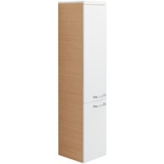 Villeroy & Boch Lifetime badkast hoog 350x1720x380mm acacia decor/wit fluweel. 2x
