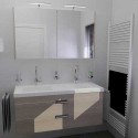 Badkamer aanbieding 15 complete badkamer met dubbel meubel, inloopdouche en toilet