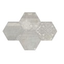 Provenza Gesso pearl grey esagona patchwork decortegel 25,5x29,4 R303X8R