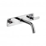 Axor Citterio M afbouwdeel voor 3-gats wandkraan met plaat 14cm chroom 34314000