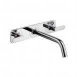 Axor Citterio M afbouwdeel voor 3-gats wandkraan met plaat 20cm chroom 34316000