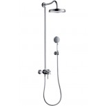 Axor Montreux showerpipe compleet met thermostaat brushed nikkel 16570820