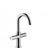 Axor Uno 2 fonteinkraan chroom 2-greeps met waste/hoge uitloop