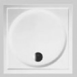 Bette Darling douchebak plaatstaal dikwandig 90x75x6.5cm rechthoekig wit D770000