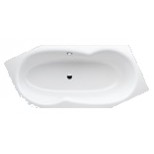 Bette Metric bad plaatstaal dikwandig zeshoekig 206x90x45cm z. poten wit 6840000