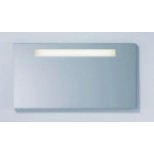 Burgbad Crono spiegel op paneel met standaard verlichting 120x64cm glans wit 1020SP1260