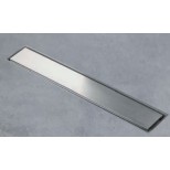Easy Drain AquaJewels Linea zero geborsteld 30cm M2 met zijuitlaat 50mm waterslot 35mm RVS AJL-30-M2-35-ZM