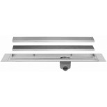 Easy Drain Multi TAF douchegoot enkele plaat 130cm met zero/tegel design rooster RVS EDMTAF1300