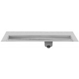 Easy Drain Multi TAF wall douchegoot enkele plaat 70cm met zero/tegel-design rooster EDMTAFW700