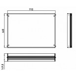 Emco Asis Prestige montageraam 1010x660mm aluminium 989700021