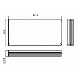 Emco Asis Prestige montageraam 1210x660mm aluminium 989700022