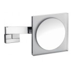 Emco scheerspiegel met LED-verlichting vierkant met vaste aansluiting (factor 5) 22x22cm chroom 109606024