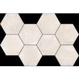 Flaviker Backstage bisque hexagon decortegel 36,8x55,2 BKES13R