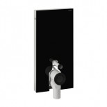 Geberit Monolith sanitairmoduul t.b.voor vloerstaand closet H108 zwart glas/alu 131002SJ5