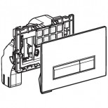 Geberit Sigma 40 bedieningsplaat 2-knops t.b.voor UP320 met geurafzuiging zwart/geb. alu 115600KR1