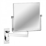 Geesa Mirror scheerspiegel 1-armig normaal 19x19cm en 3x vergrotend chroom 1080