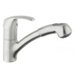 Grohe Alira 1-gats keukenkraan met uittrekbare uitloop RVS 32998SD0