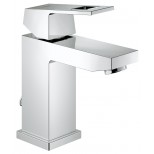 Grohe Eurocube 1-gats wastafelkraan met inzinkbare ketting chroom 2313100E