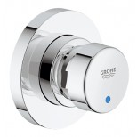 Grohe Euroeco Cosmopolitan T inbouw douchekraan zelfsluitend 1/2" blauw/rood chroom 36268000