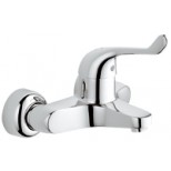 Grohe Euroeco veiligheids wandkraan met koppelingen HOH=15cm chroom 32794000