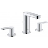 Grohe Europlus 3-gats wastafelkraan met waste chroom 20301000