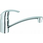 Grohe Eurosmart 1-gats keukenkraan met lage draaibare uitloop EcoJoy chroom 3328100E