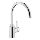 Grohe Eurosmart Cosmopolitan 1-gats keukenkraan met hoge draaibare uitloop chroom 32843000