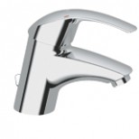 Grohe Eurosmart 1-gats wastafelkraan met inzinkbare ketting chroom 2337210E