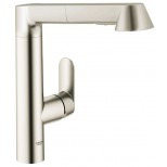 Grohe K7 1-gats keukenkraan met uittrekbare handdouche steel 32176DC0