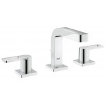 Grohe Quadra 3-gats wastafelkraan met lage uitloop 12.9cm met waste chroom 20306000
