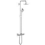 Grohe Tempesta Cosmopolitan doucheset met douchekraan thermostatisch hoofddouche 160mm en handdouche chroom 27922000