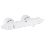 Grohe Veris douchekraan thermostatisch zonder omstel met koppelingen HOH=15cm wit 34330LS0