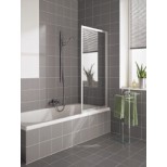Kermi Vario-2000 badklapwand 1-delig 75cm wit/helder V2FW1065142AK