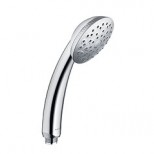 Kludi Freshline Silver 100 handdouche doucheregen met zilverkleurig doucheplaat met antikalk chroom 6550005N00