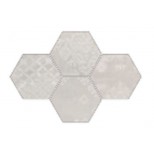 Provenza Gesso natural white esagona patchwork decortegel 25,5x29,4 R303X0R