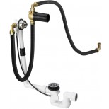 Viega Multiplex multiplex trio badafvoer en vul-overloopcombinatie inbouwdeel met waste met buisonderbreker standaard 309374