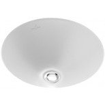 Villeroy & Boch Loop & Friends onderbouwwastafel met bevestiging Ø28cm met overloop z. kraangat ceramic+ wit 618028R1