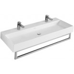 Villeroy & Boch Memento handdoekhouder met bevestiging 112x14cm glans RVS 874912D7