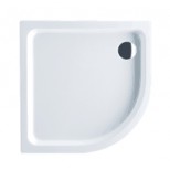 Villeroy & Boch Denia kunststof douchebak acryl kwartrond 100x100x6cm met paneel en frame wit UDA1006DEN4PFV01