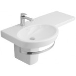 Villeroy & Boch Variable meubelwastafel met bak links met 1 kraangat 100x51cm ceramic+ wit 5158A0R1