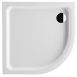 Villeroy & Boch Futurion kunststof douchebak quaryl kwartrond 90x90x18cm met paneel met frame wit UDQ0906FUT4PFV01