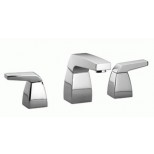 Villeroy & Boch Square Vogue 3-gats wastafelkraan met waste chroom 2070091500