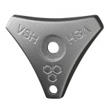 Vsh Polaris losse sterknop metaal met rvs schroef  4244075