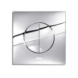 Wisa Maro bedieningsplaat vierkant kunststof dualflush DF glans chroom 8050414451