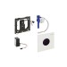 Geberit Sigma 01 urinoir stuursysteem infrarood 13x13cm voor inbouw in ruwbouwset en urinoir element mat verchroomd 116021465