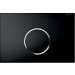 Geberit Sigma 10 bedieningsplaat 1-knops t.b.v .UP300/320/700 zwart/glans/zwart 115758KM1